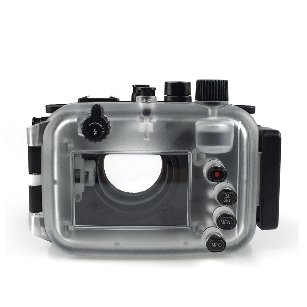 Imagem -02 - Waterproof Underwater Câmera Housing Case Tampa Transparente Apto para Canon Powershot G9x Câmera Digital Mergulho 40m Fotografia Acessórios