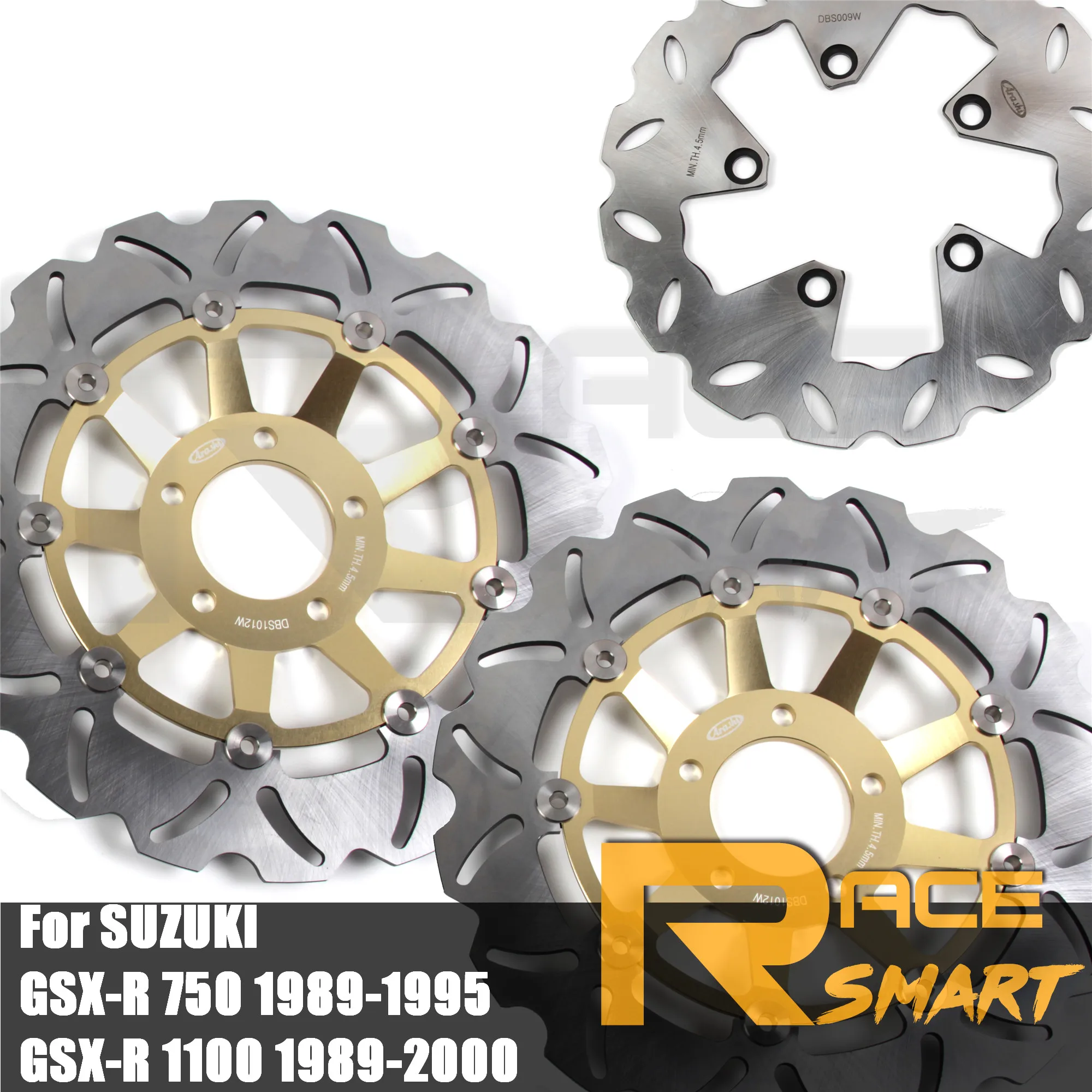 GSX-R1100 1989-2000 Motorcycle CNC Front Rear Brake Disks Discs Rotors For SUZUKI GSXR1100 GSXR 1100 GSX-R 1990 1991 1992 1993