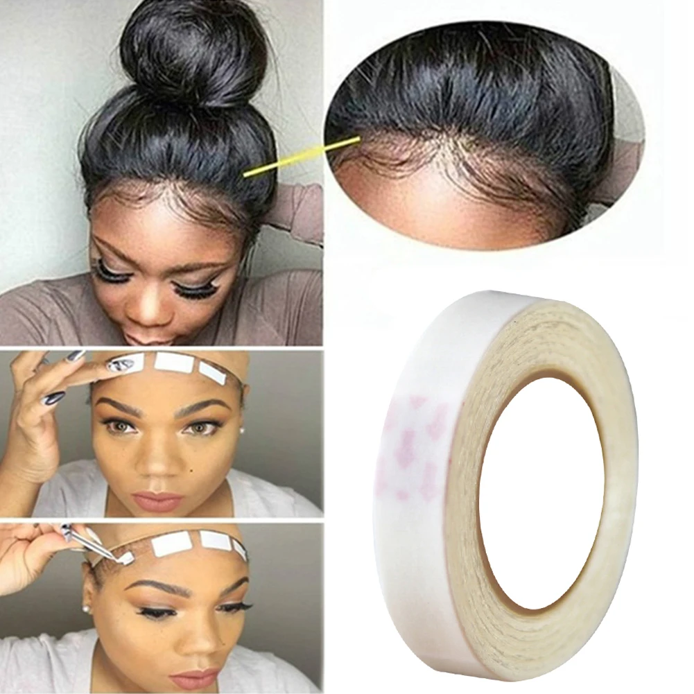 3m/Roll Lace Wig Glue Tape for Hair Extension Double Side Glue Tape Sticky adhesives Tape Skin Weft Hair Extensions Tool