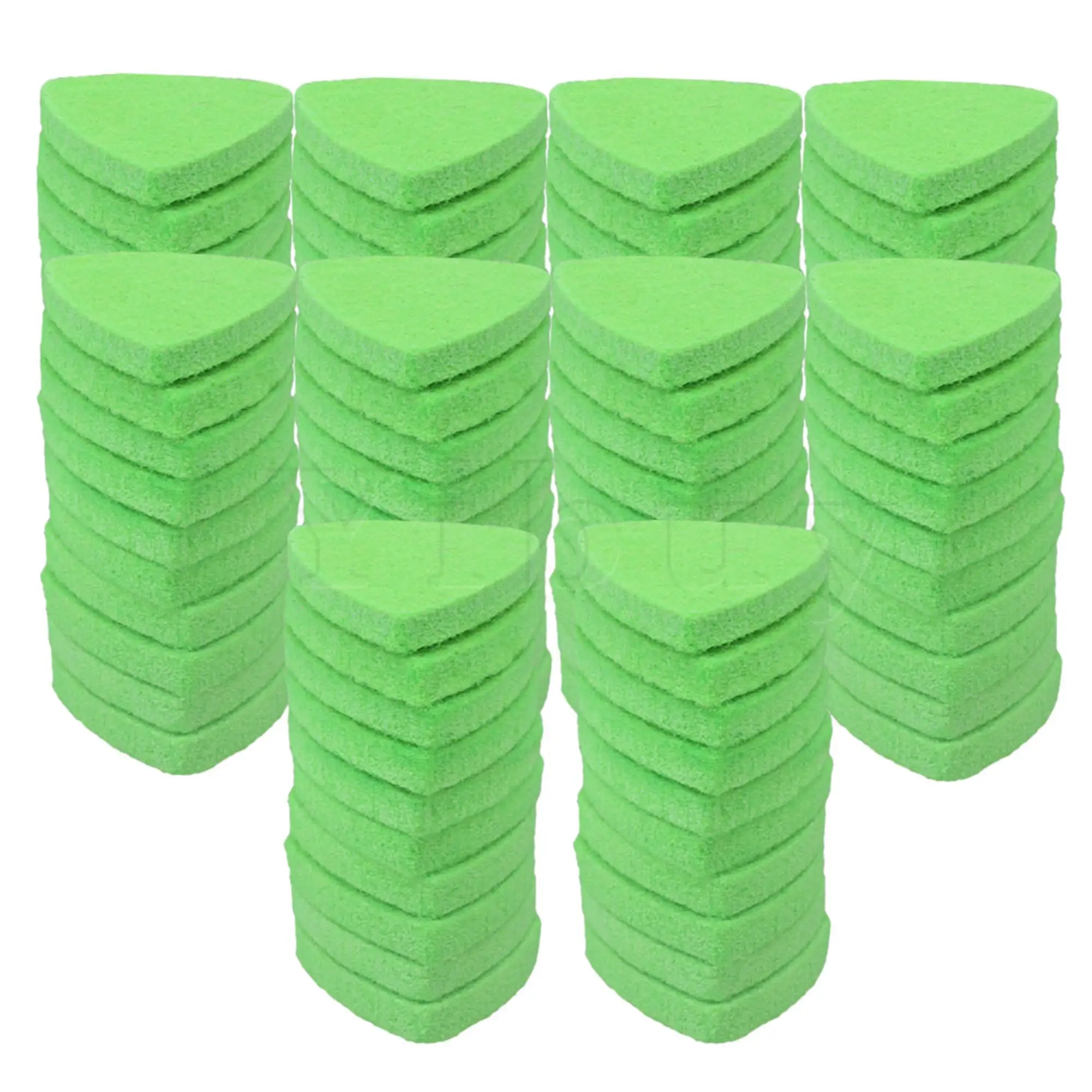 

Yibuy 100PCS Felt Guitar Picks Plectrums for Ukulele Bass Guitar Green
