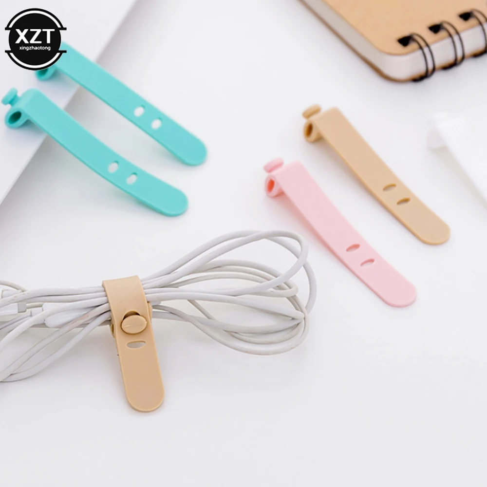 ポータブルデータケーブル収納クリップ,ポータブルオーガナイザー,イヤホンオーガナイザー,4個