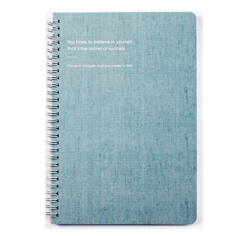 A5/B5 Spiral Notebook Student Diary Notepad Line Inner Page 65 School Office Supplies Simple