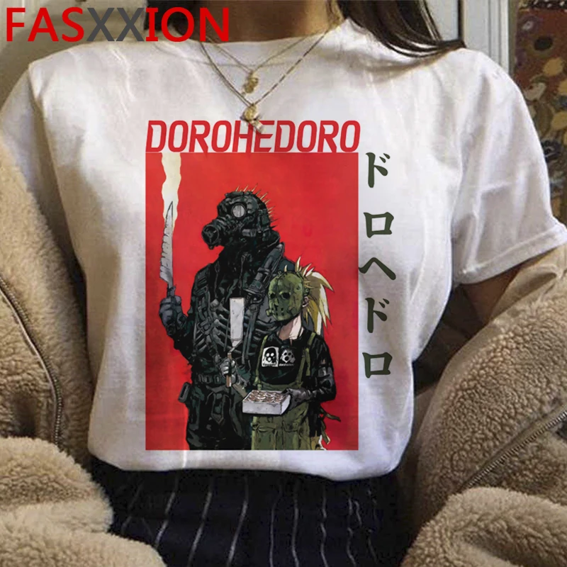 

Крутая футболка в стиле аниме Dorohedoro Harajuku, Мужская смешная мультяшная футболка унисекс с графическим принтом манга, Винтажная Футболка 90-х годов, уличная одежда, мужская футболка