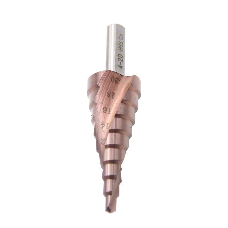 M35 HSS-CO خطوة لقمة ثقب 4 مللي متر-20 مللي متر المعادن أدوات السلطة عرقوب الجولة الفولاذ المقاوم للصدأ التنصت المعادن الحفر الكوبالت تصفيح