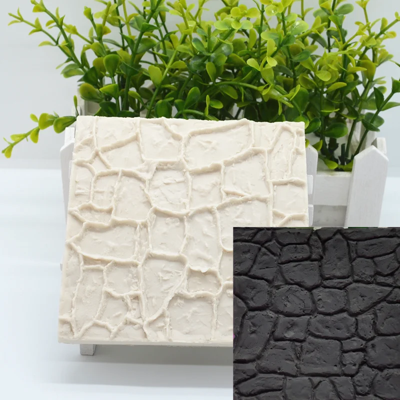 Soil Wall Texture Silicone Mold Resin Kitchen Baking Tool DIY Cake Fondant Pastry Mould Dessert Chocolate Lace Decoration