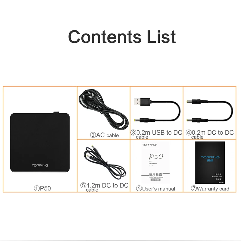 글로벌 전압 115V/230V와 호환되는 D50S A50 DX3 PRO용으로 제작된 토핑 P50 선형 전원 공급 장치