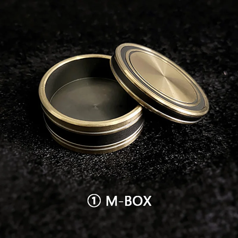 M-BOX (Half Dollar) Magic Tricks Coin Appear Vanish Magia Magician Close Up Illusions Gimmick Props Mentalism Upgraded Okito Box