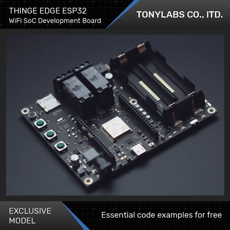 

TONYLABS THING EDGE ESP32-WROOM-32D SoC WiFi IoT Wireless 3D Printer Temperature and Humidity Sensor Monitor