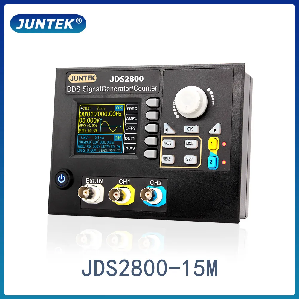 JDS2800 15M Digital Dual-channel DDS Function /Arbitrary Waveform Signal Generator Sweep Generator Test bench Mosaic