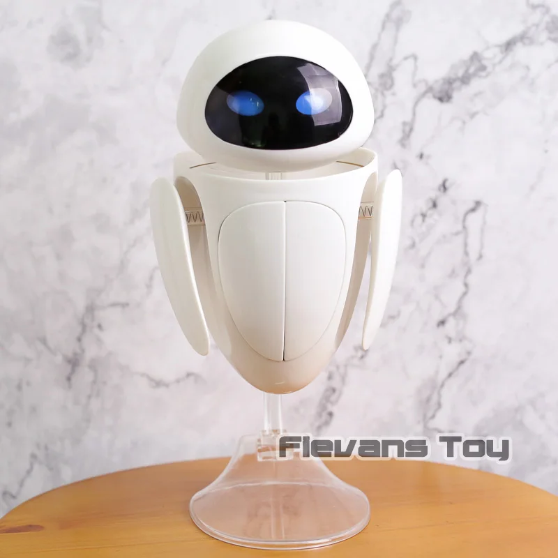 WALL E EVE PVC Action Figure Collectible Model Toy Christmas Birthday Gift for Kids Children (face can changed)