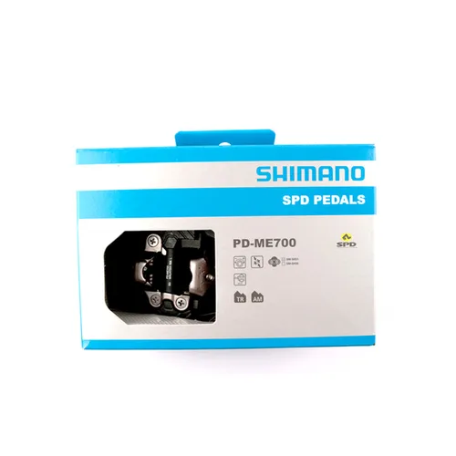 Imagen 2 del producto Pedales Shimano GRX PD-ME700 Pedal de bicicleta autoblocante estable ajustable para bicicleta MTB ME700 SPD negro con placa de bloqueo SH51