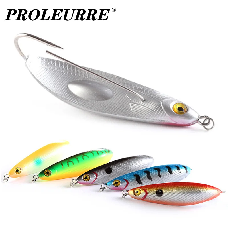 Proleurre Anti Grass Hook Fishing Spoon Lures 8cm 20g Artificial Bait Curved VIB Wobbler All Water Crankbaits Fishing Tackle