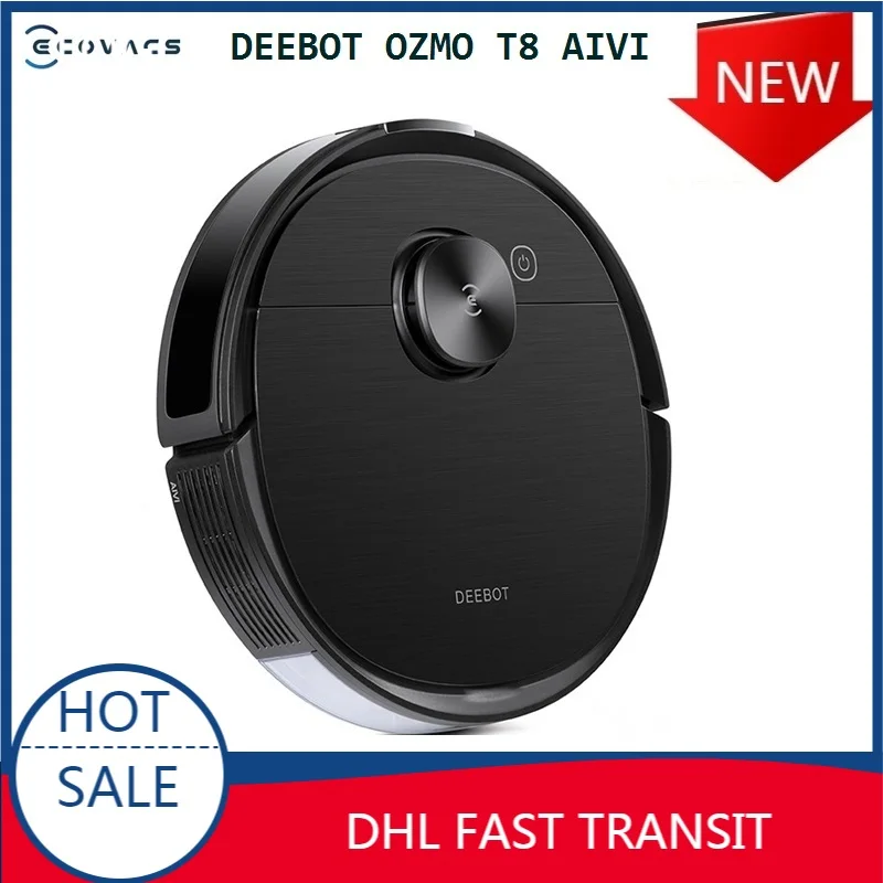 

2020 ECOVACS DEEBOT OZMO T8 AIVI Sweeping and Mopping Robot Vacuum Cleaner for Home APP Remote Control Speaking English