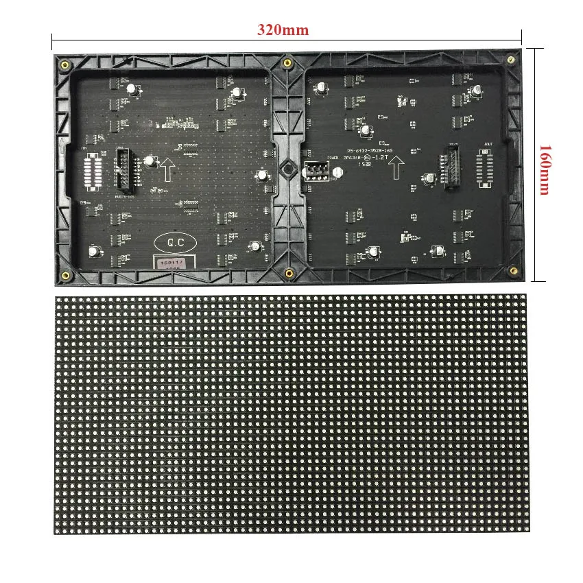 320*160mm P5 64*32pixels 1/16 Scan Indoor SMD3528 3in1 RGB Full Color LED Module For Indoor LED Display Screen