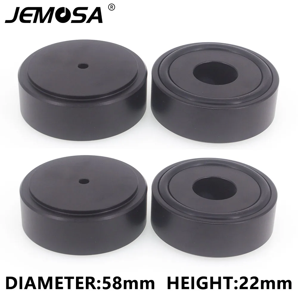 58*22mm Aluminum Amplifier Feet Shock Absorber HIFI Amplifier Rubber Feet Turntable Feet Audio Speaker Isolation Feet Pad