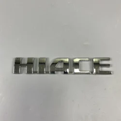 HIACE In Plastica ABS Chrome Auto Car Rear Tronco Numero/Lettera logo Emblema Distintivo Decalcomanie Car Styling Accessori Auto Lato adesivi