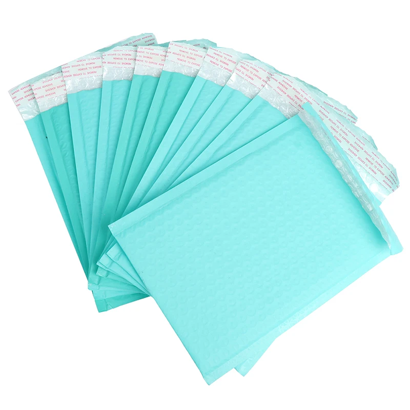 10pcs Usable space Teal Poly Mailer Envelopes Gift Bag padded Mailing Bag Self Packaging Shipping Bags Candy Colors