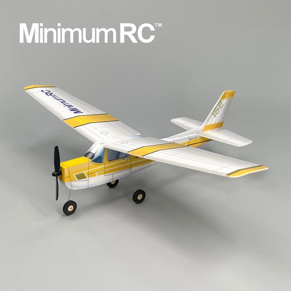 MinimumRC Kit Yellow Cessna152 360mm Wingspan 3 Channel Trainer Fixed-wing RC Airplane Outdoor Toys For Children Kids Gifts