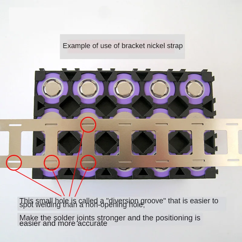2P 18650 никелевая полоса, литий-ионный аккумулятор, никелевый лист, Никелированная Стальная лента, Соединительная деталь, батарея для точечной сварки 0,15 мм