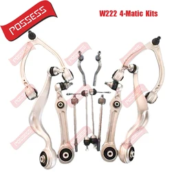 12 Pieces Front Axle Suspension Control Arm Stabilizer Link Tie Rod assemblies Kits For Mercedes-Benz S-Class W222 C217 4Matic