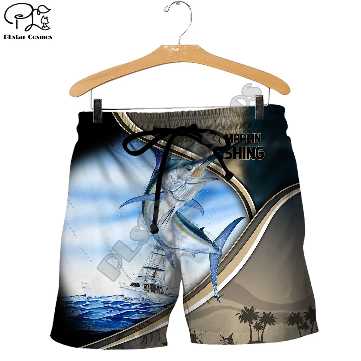 PLstar Cosmos Marlin Fishing 3D Printed Fashion Women For Men Summer Funny Casual Colorful Fish Shorts Beach Short Pants Style-2