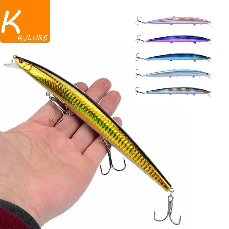 15 Colors 18cm 24g Minnow Fishing Lure Laser Crankbait Hard Artificial Bait Plastic Big Fake Fish Lures Sea Fishing Bait