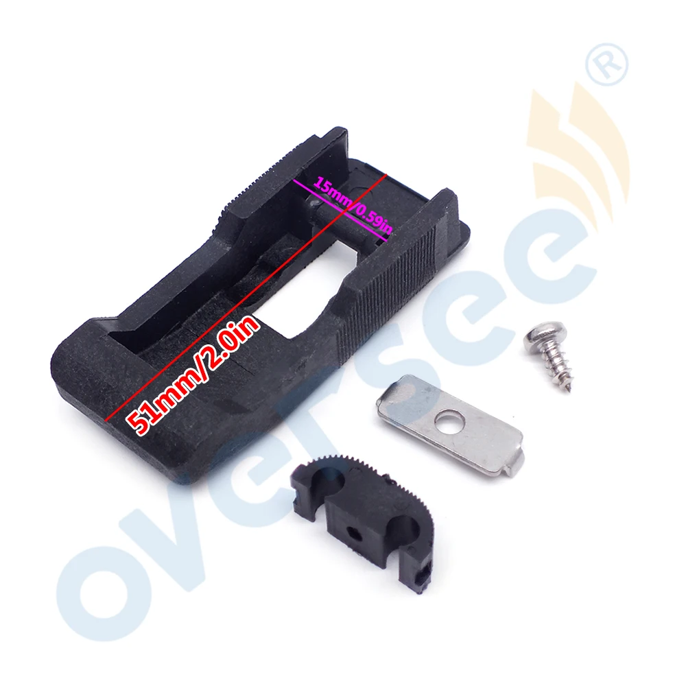 Oversee 6L5-42647 Holder Clamp Band For Yamaha Outboard Motor 2T 3HP 4T 4HP With Plate and Screw Also for Seapro  6L5-42647-00