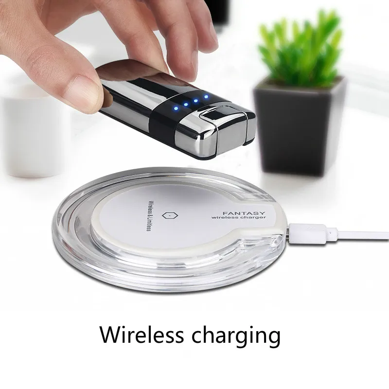 Wireless Charging Windproof Lighter Touch Screen Switch Power Display Double Arc Electric Plasma Pulse Lighters WIth Gift Box