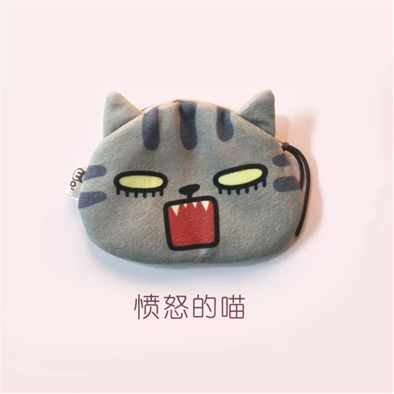 Cartoon Cat Coin Purses Women Wallets Small Cute Animal Card Holder Key Bag Money Bags for Girls Ladies Purse Kids Children