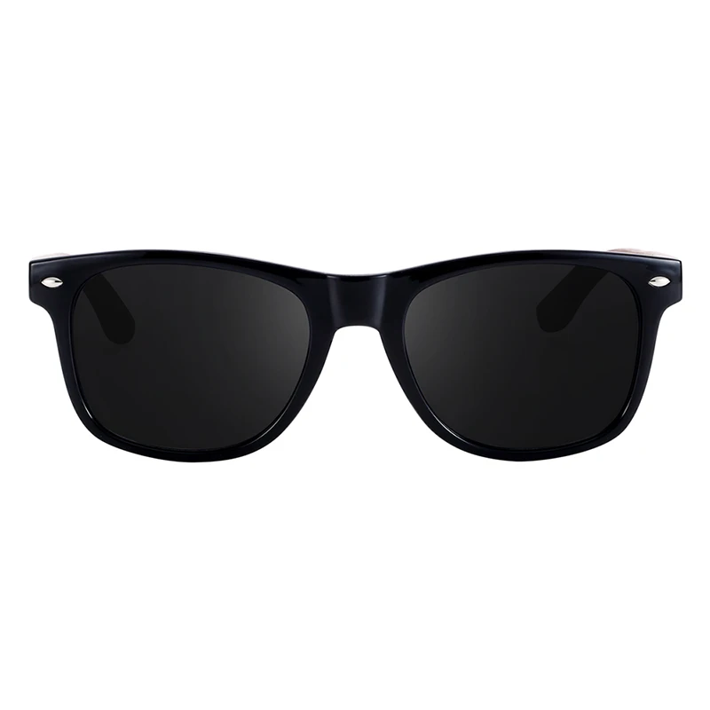 BARCUR Sonnenbrille aus schwarzem Walnussholz für Herren, polarisiert, hochwertige quadratische Sonnenbrille für Herren, UV400, Brillenzubehör, Originalverpackung – Detail 8