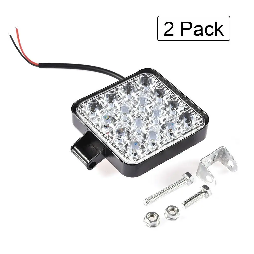 Led Licht Overstroming Licht Waterdicht Verlichting 48W Led Spotlight Mistlamp IP68 Truck Zee Vissen Gemodificeerde Licht