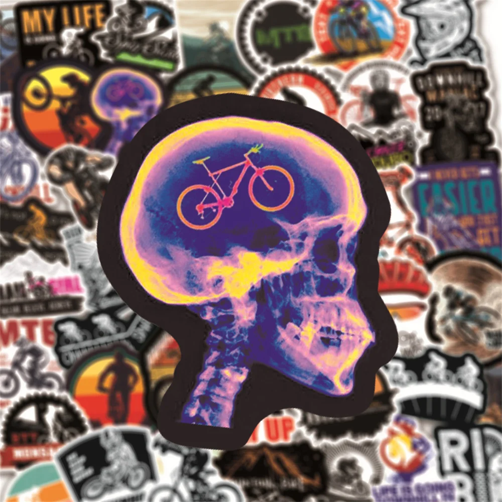 10/30/50PCS Mountain Bike Graffiti Sticker Motorcycle Skateboard Kettle Luggage Helmet PVC Waterproof Sticker Wholesale