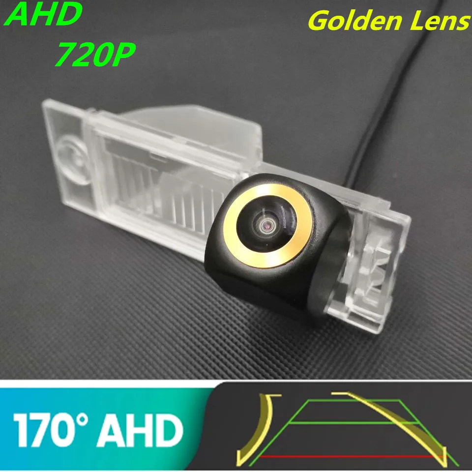 

AHD 720P Golden Lens Trajectory Car Rear View Camera For Hyundai new Tucson IX35 2015 2016 3rd generation 2016 Vehicle Camera