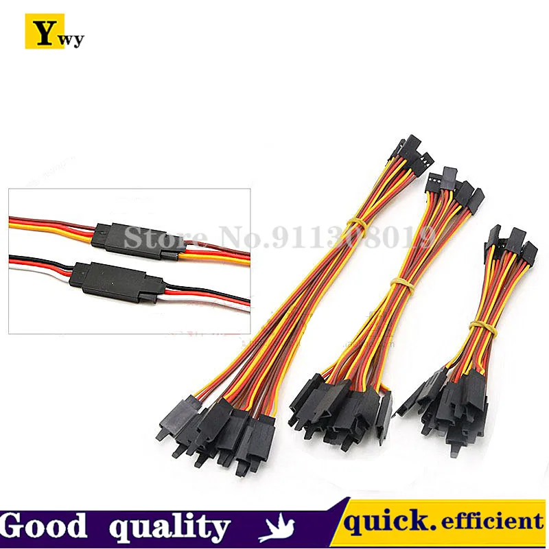 4PCS/6PCS/10Pcs 10CM/15CM/30CM/50CM/100CM/200CM Servo Extension Lead Wire Cable For RC Futaba JR Male to Female 30AWG