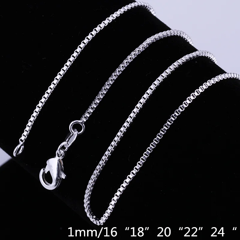 Wholesale 925 Silver Necklace 5PC1MM/16