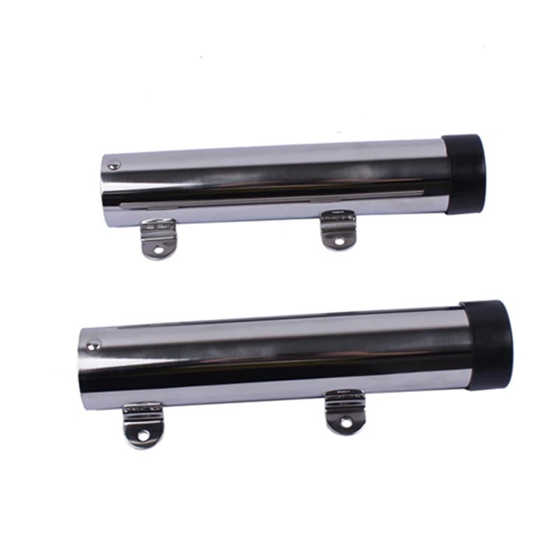 2pcs Removble Morsetto del Supporto Canna Da Pesca Cremagliera Ponte di Montaggio In Acciaio Inox di Pesce Rod Supporti
