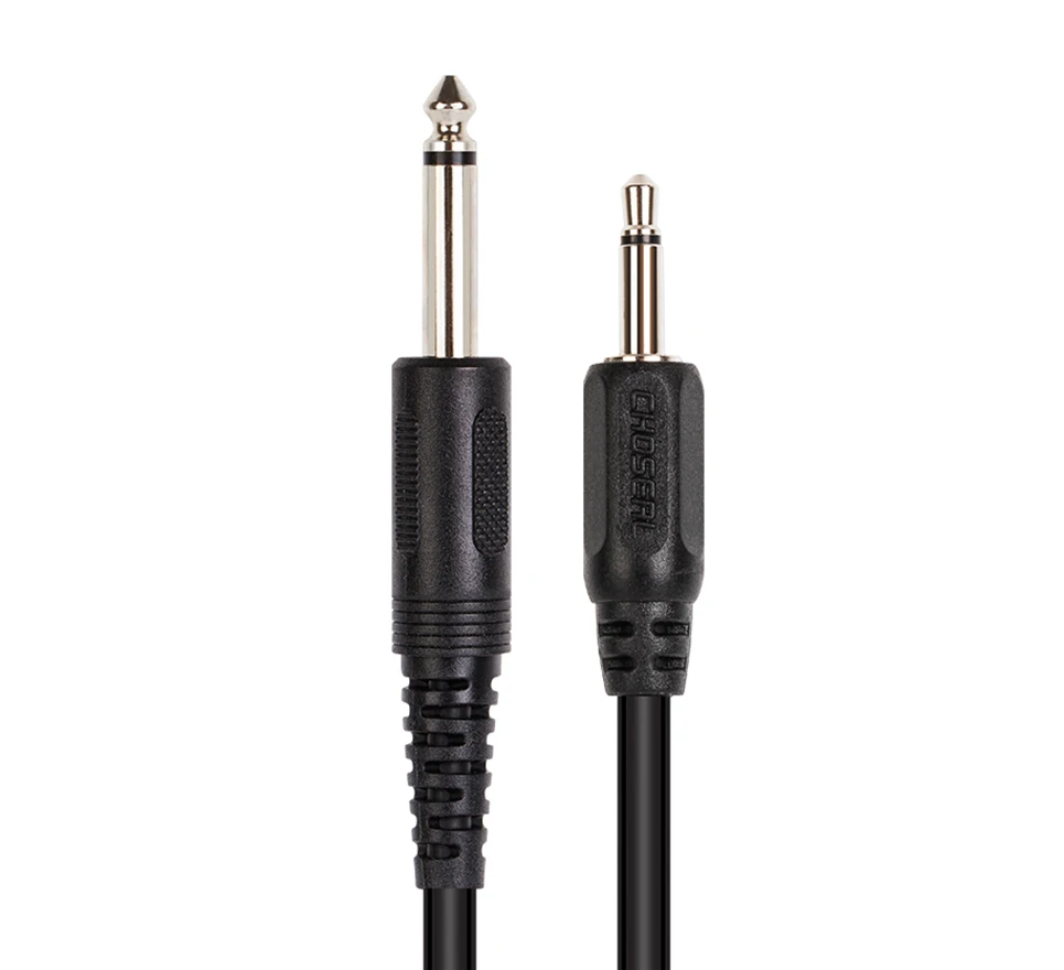 Choseal qs6712 3.5mm jack para 6.35mm jack adaptador aux cabo estéreo para misturador amplificador cd player alto-falante