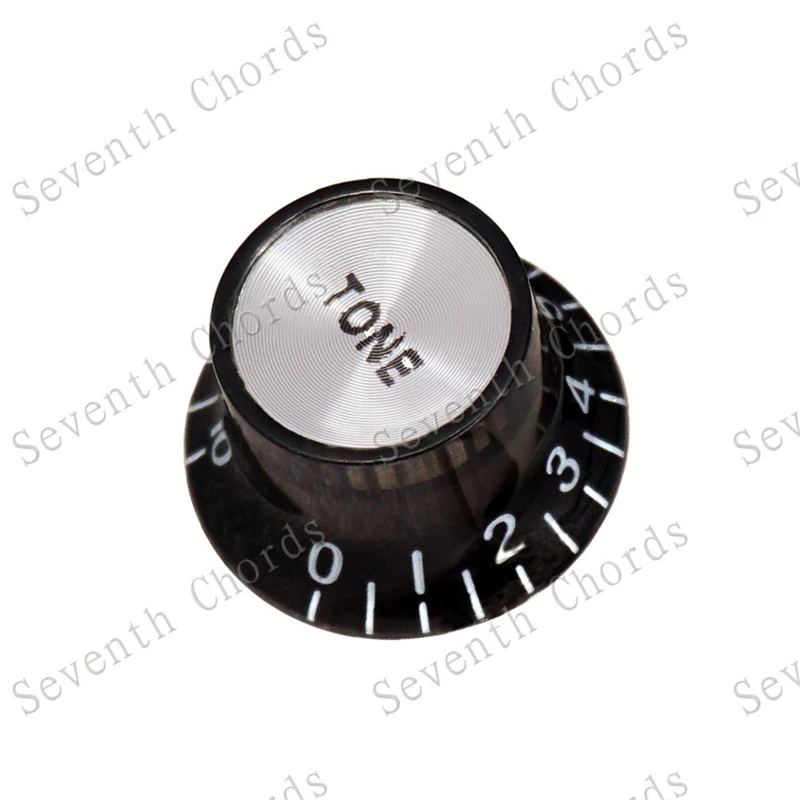 4 Stück/Set Schwarze Kunststoff-Gitarren-Lautstärkeregler-Kappen Potentiometer-Kappen Musikinstrumente Großhandel – Detail 10