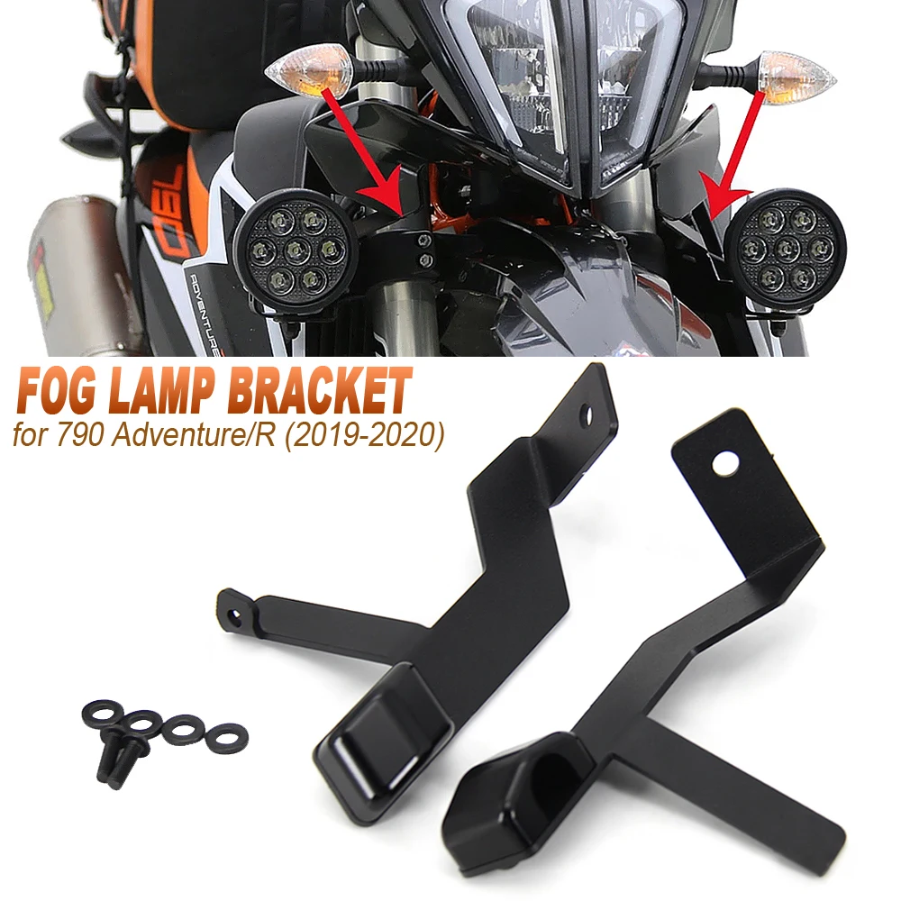 

FOR 790 Adventure & 790 Adventure R 2019 2020 NEW Motorcycle Fog lamp Spotlight Bracket Holder Spot Light Mount