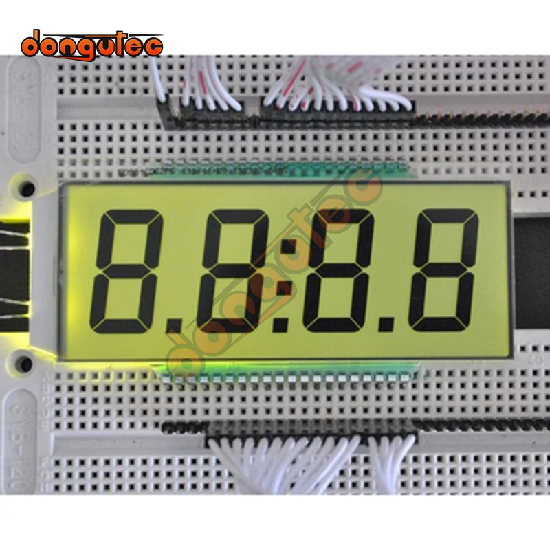 Imagem -03 - Painel Lcd para Segmentos Positivos 40pin tn Dígitos Luz de Fundo Branca 5v Reabastecimento Tela da Máquina