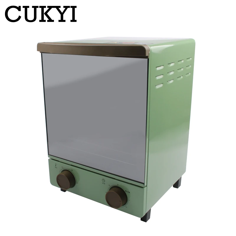 CUKYI Mini vertical electric Multi-functional Baking ovens 12L Capacity 800W with 60 Minutes Timer Home baking oven