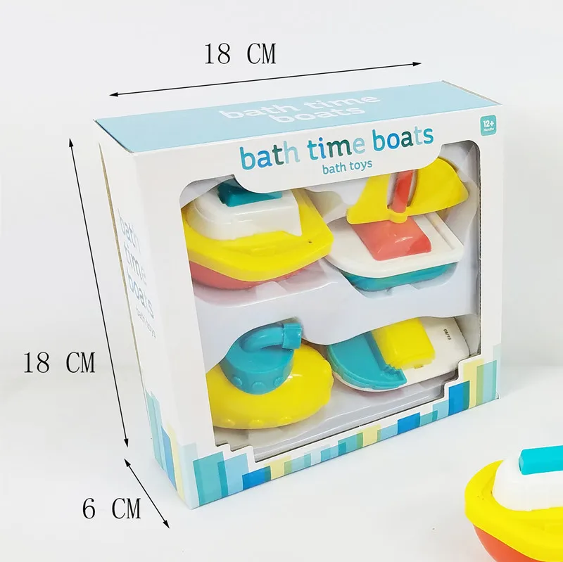 Bath Toys For Kids Cognitive Floating Boat Speedboat Sailboat Submarine Baby Bathing Time Toddler Children Gift Beach Pool Float