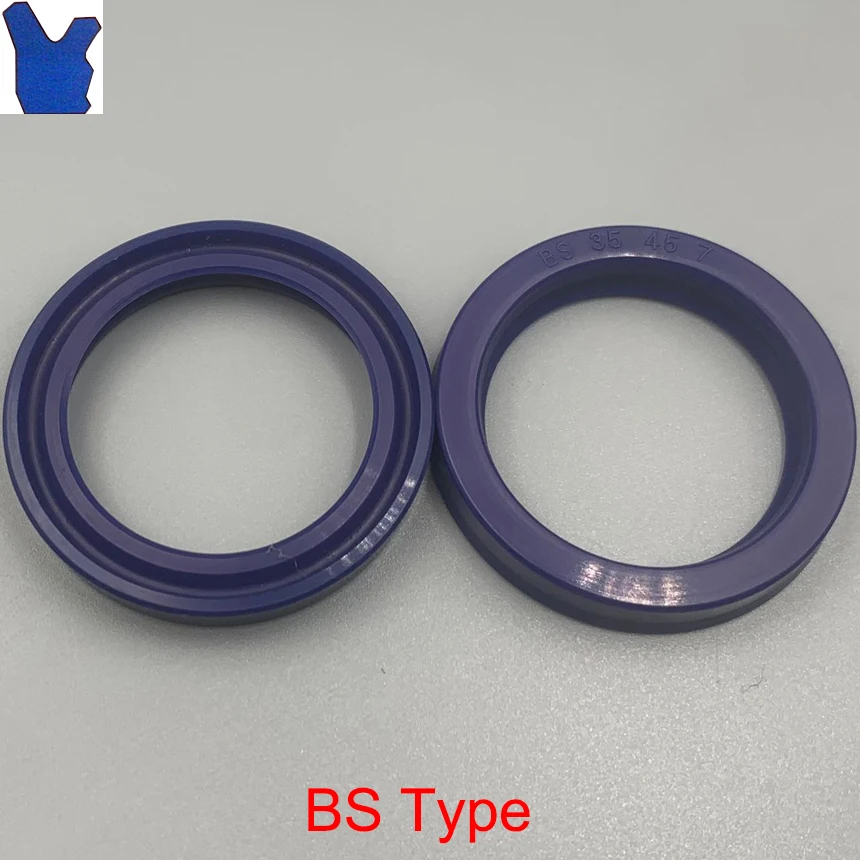 

BS 120*132*14 120x132x14 125*137*14 125x137x14 Blue Polyurethane PU Grooved Minor U Lip Piston Rod Shaft Ring Gasket Oil Seal