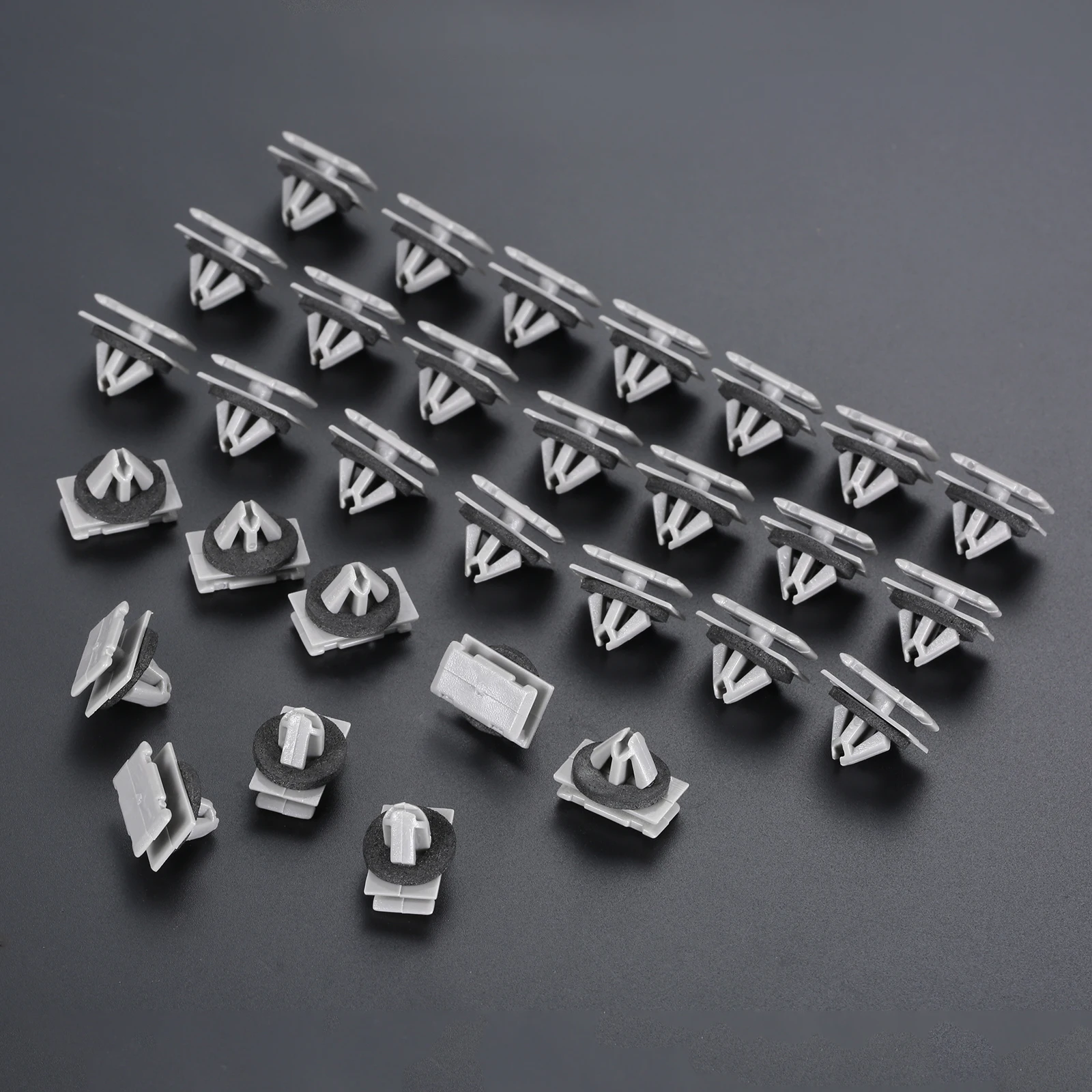 30Pcs Auto Rocker Molding Clip Fender Flare Clips for Chrysler Jeep Cherokee Compass Grand Cherokee GMC Buick Cadillac Chevrolet