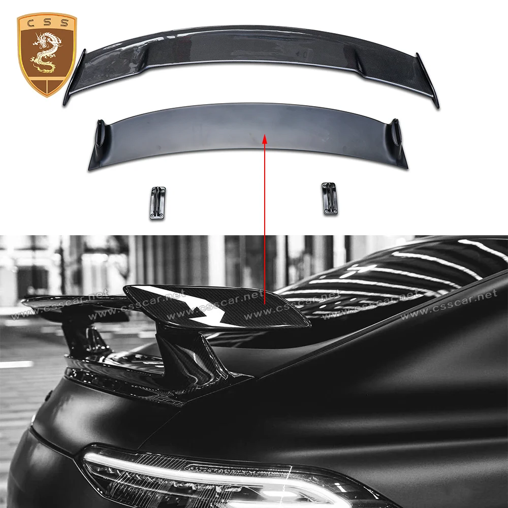 

Real Carbon Fiber Car Front Rear Spoiler Wing For Mercedes-Benz GTR GT50 GT53 GT63 For 4 door