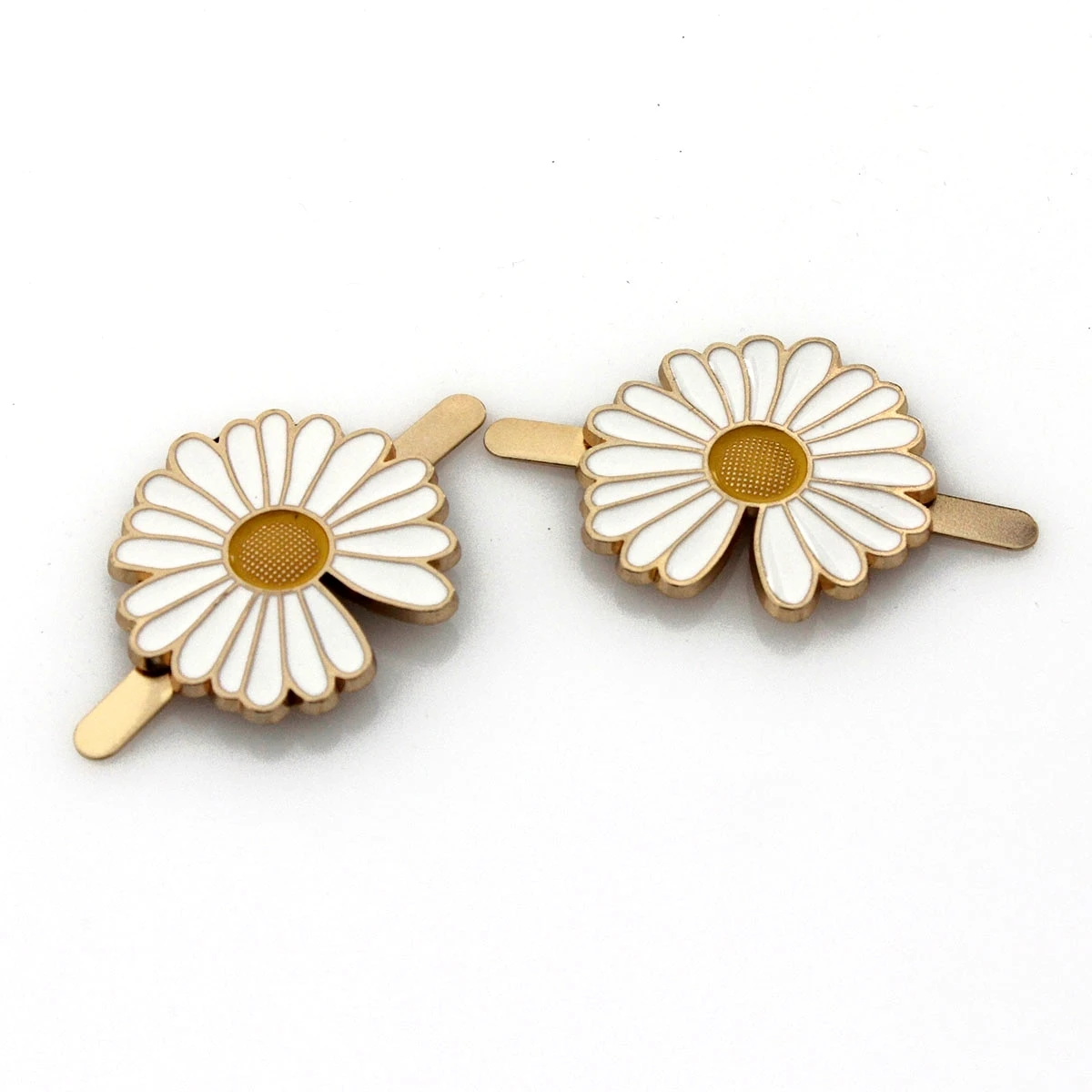 2pcs Metal Little Daisy Flower Buckle Fashion Clasp for Leather Craft Bag Strap Belt Handle Shoulder Garments Shoes Accessories