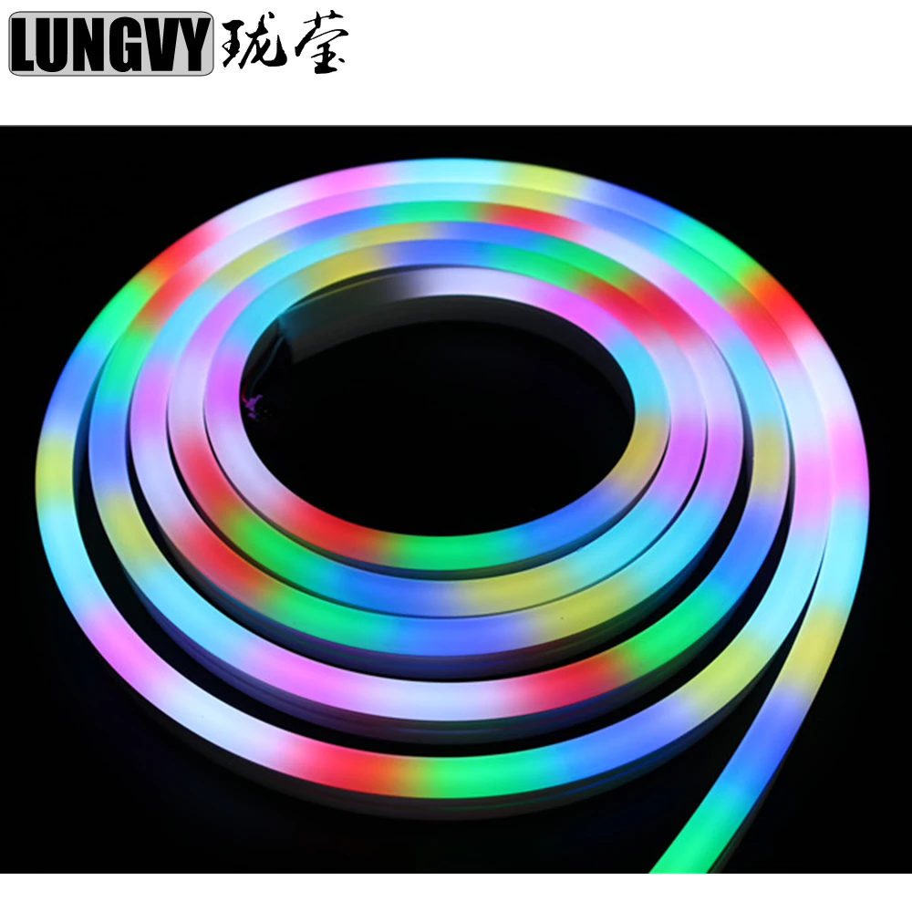 12V 5050 RGB 2811 LED Strip Light Led Neon Rope Strip Light Flexible Waterproof Full Color Individually Addressable