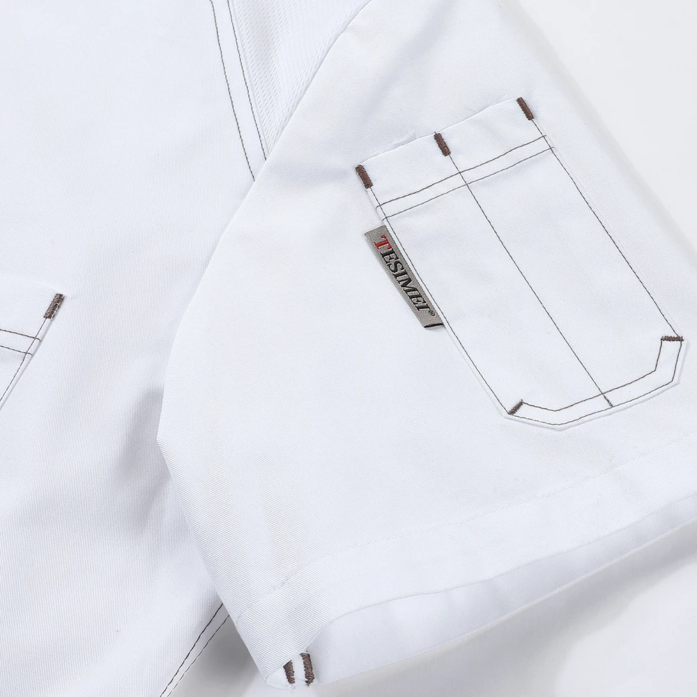 2022 New Chef Clothes Uniform Restaurant Kitchen Cooking Chef Coat Waiter Work Jackets Professional Uniform Overalls Outfit