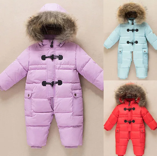 

Newborn Baby Jumpsuit Winter Down Climbing Suit Thick 6-24 months