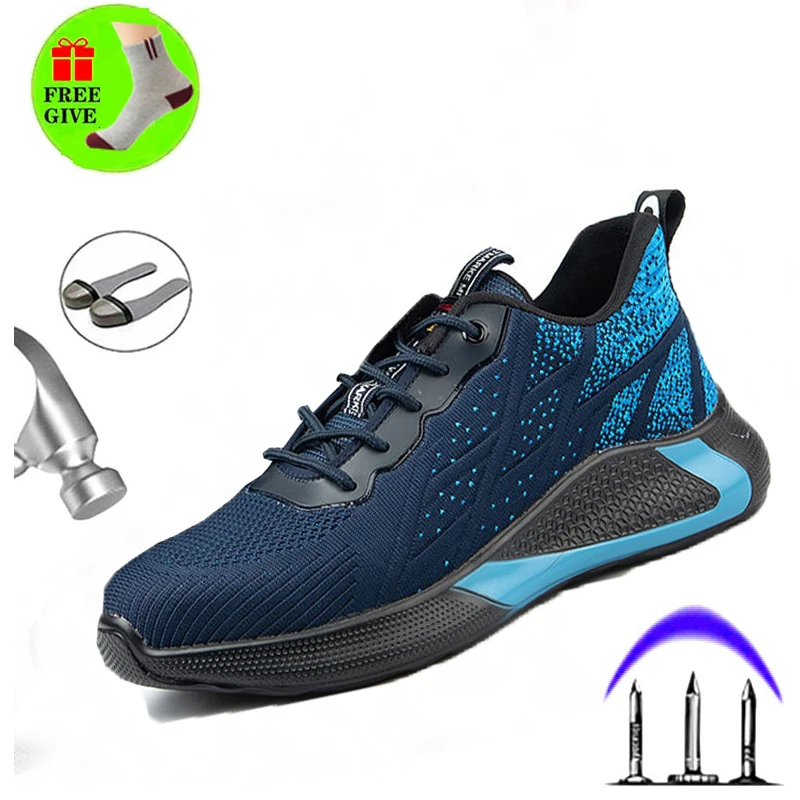 Fashion safety shoes, men's boots, anti-puncture work shoes, sports shoes, steel-toed shoes, men's work boots, construction work